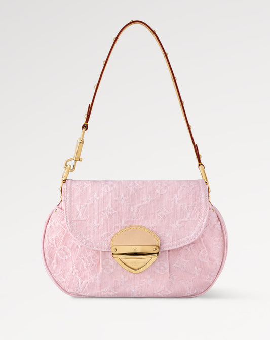 LIGHT PINK DENIM BAG