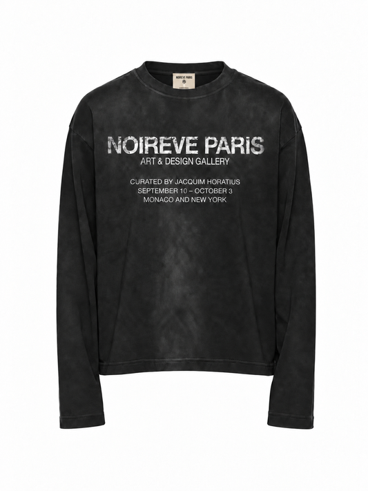 Sun Faded Art & Design Gallery - Black Longsleeve