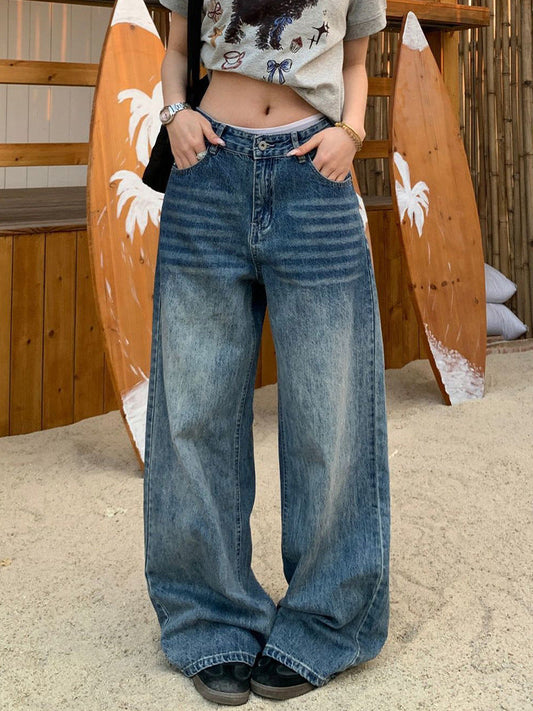 Star Stud Wide-Leg Jeans