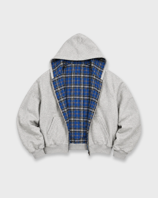 CHEQUERED LINE ZIPUP