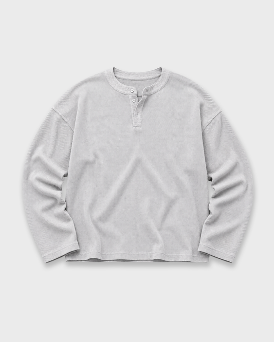 WAFFLE HENLEY LONGSLEEVE