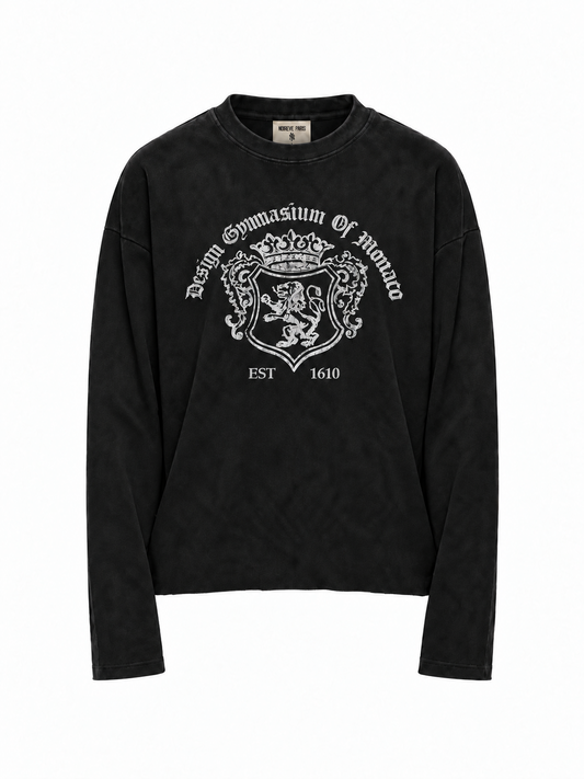 Design Academia - Black Washed Longsleeve