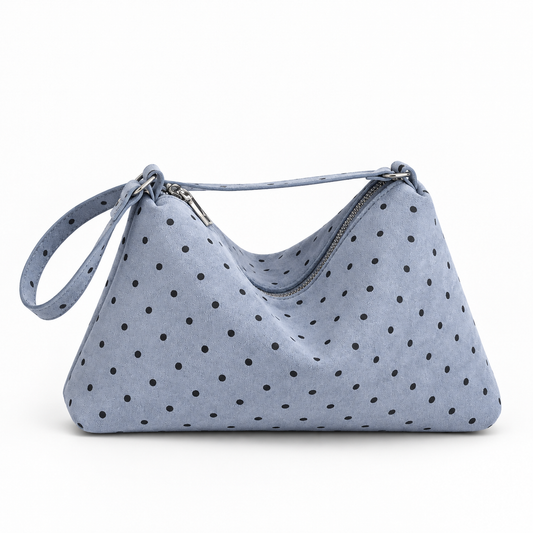 Polka Dot Suede  Bag