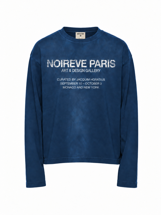 Sun Faded Art & Design Gallery - Navy Longsleeve